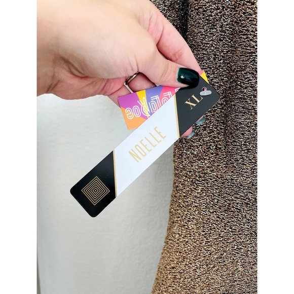 LulaRoe Elegant Women's Gold Noelle Maxi Dress NWT Size Extra Large - Picture 5 of 6